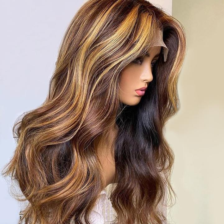 HD 4/27BODY WAVE LACE FRONT WIG